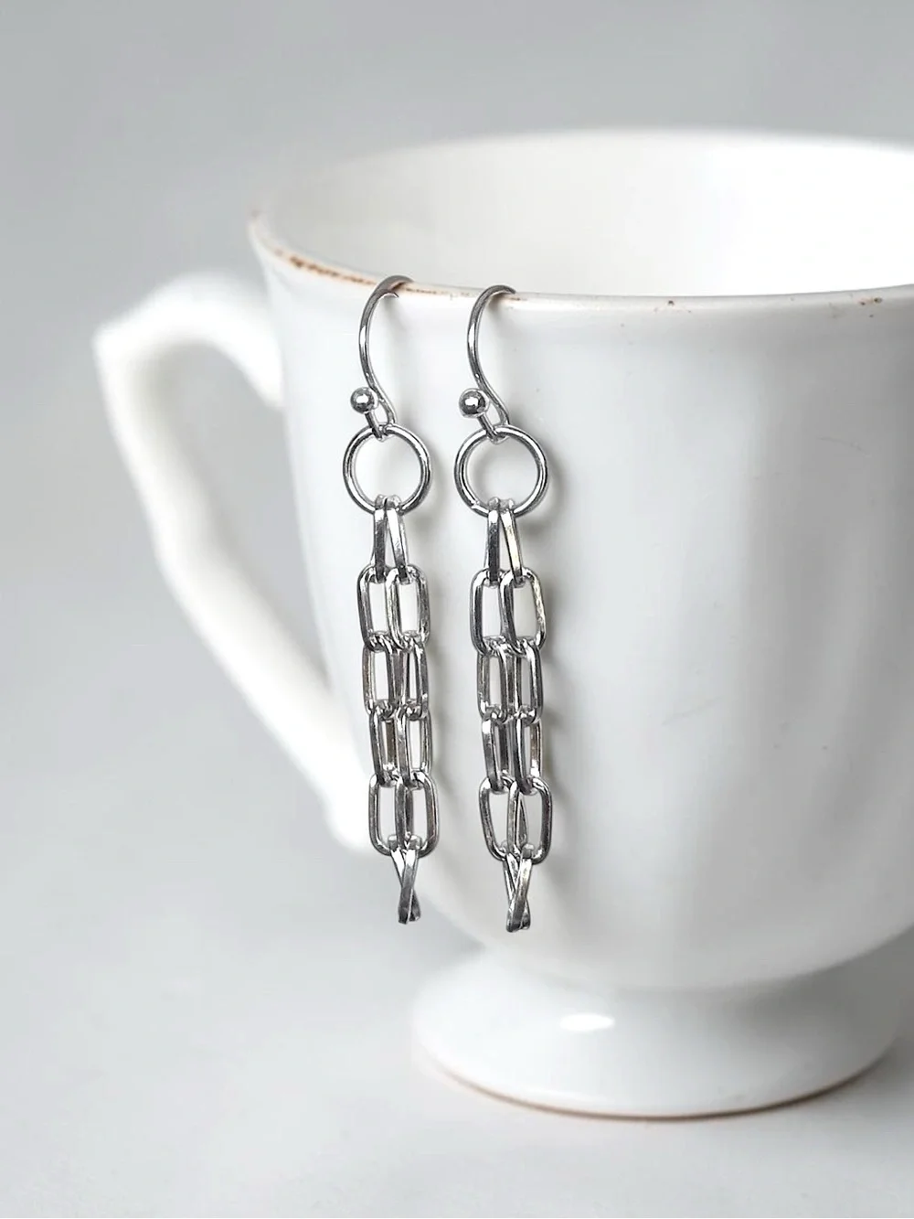 5 For $25💫Silver Chain Drop Earrings - Women Jewelry